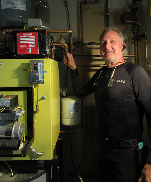 Rick Alward of family owned Hometown Heating Service